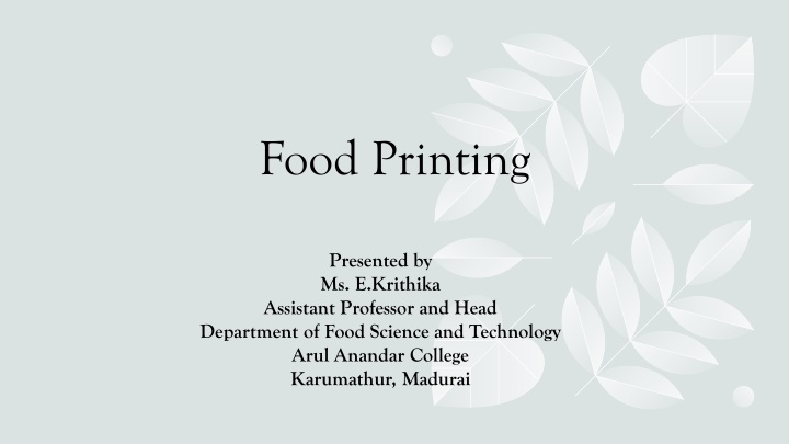 food printing n.w
