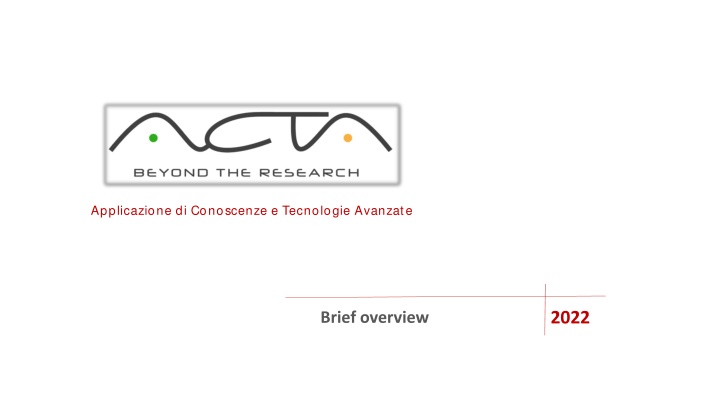 applicazione di conoscenze e tecnologie avanzate n.w