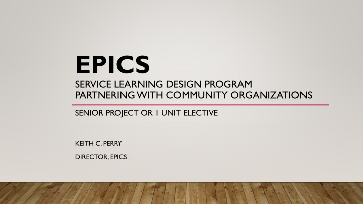 epics service learning design program partnering n.w
