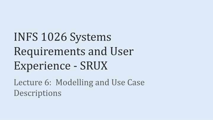 infs 1026 systems requirements and user n.w