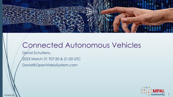 connected autonomous vehicles david schultens n.w