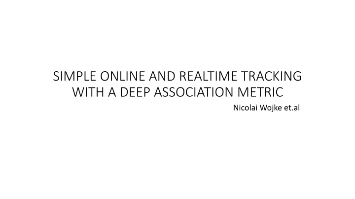 simple online and realtime tracking with a deep n.w