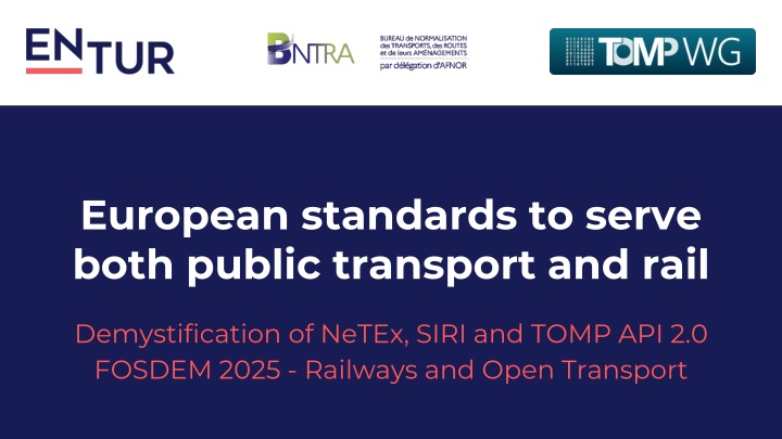 european standards to serve both public transport n.w