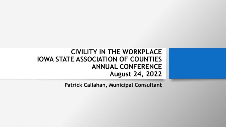 civility in the workplace iowa state association n.w
