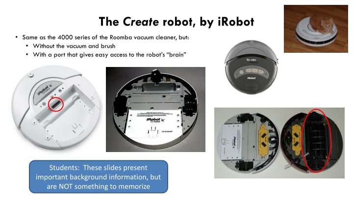 the create robot by irobot n.w