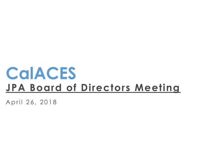 calaces jpa board of directors meeting n.w