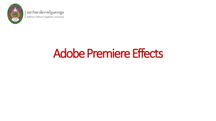 adobe adobe premiere premiere effects n.w