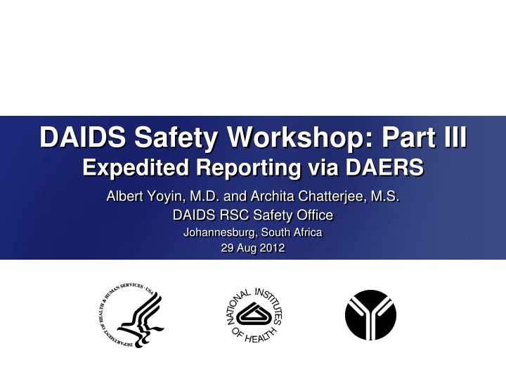 daids safety workshop part iii expedited n.w