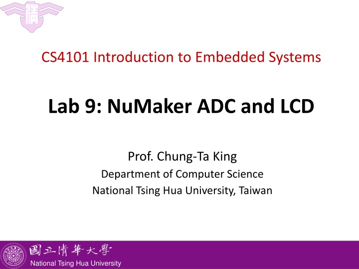 cs4101 introduction to embedded systems n.w