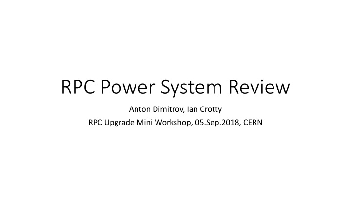 rpc power system review n.w