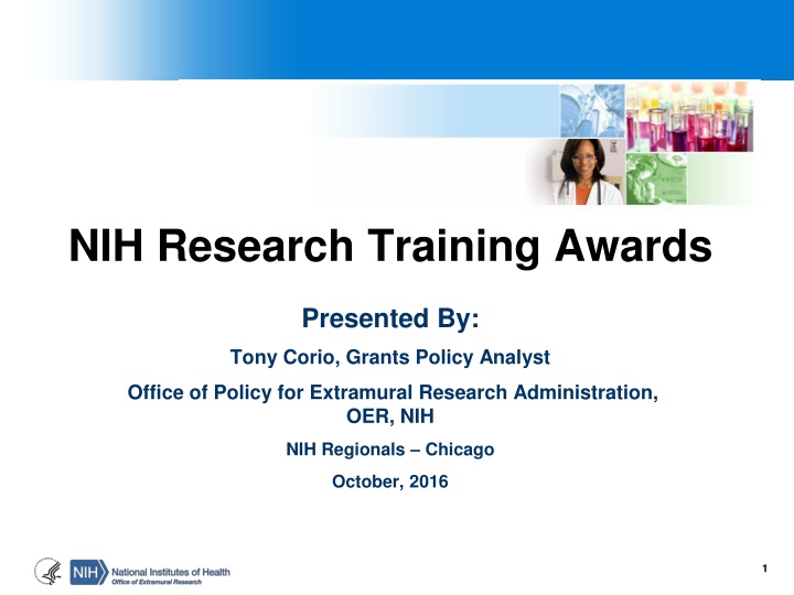 nih research training awards n.w