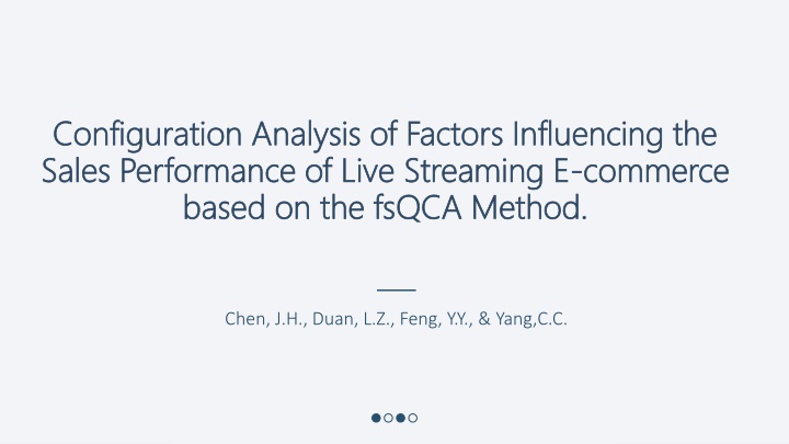 configuration analysis of factors influencing n.w