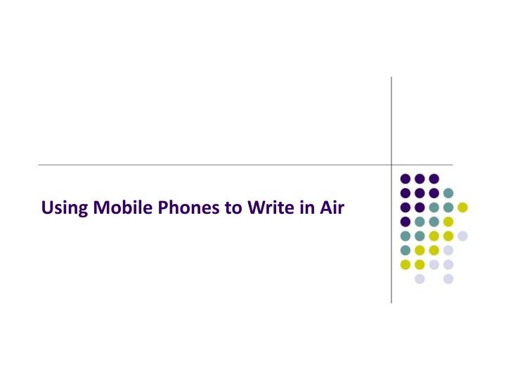 using mobile phones to write in air n.w