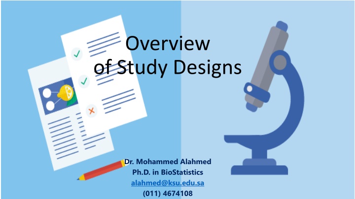 overview of study designs n.w