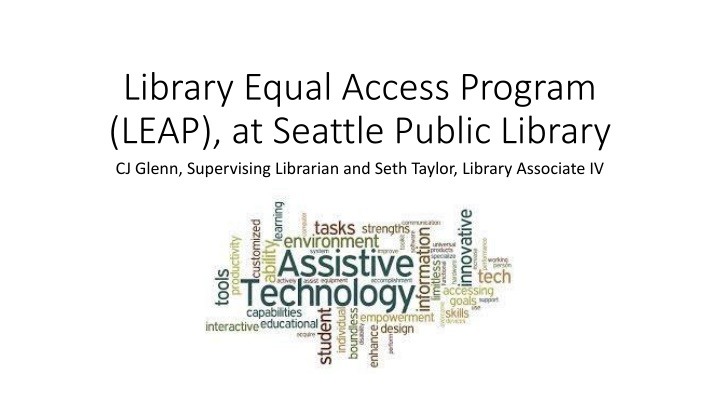 library equal access program leap at seattle n.w