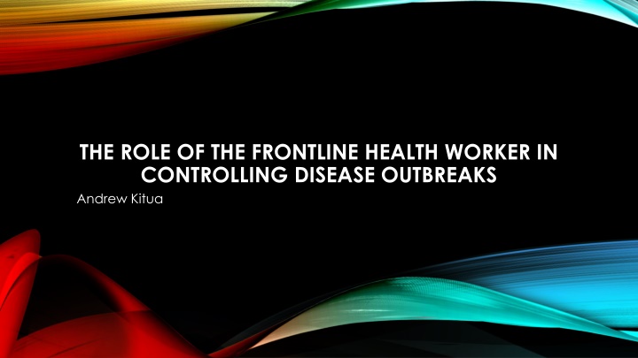 the role of the frontline health worker n.w