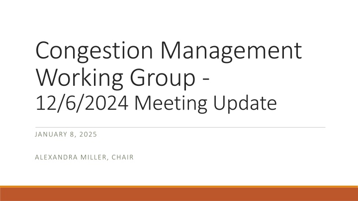 congestion management working group 12 6 2024 n.w