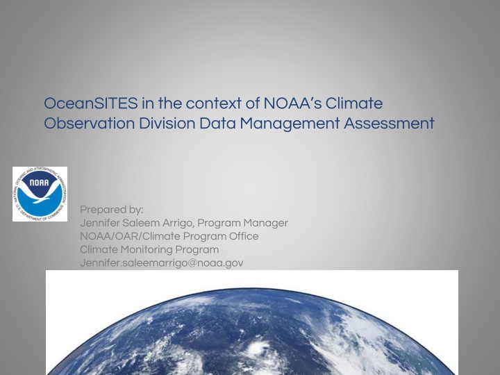 oceansites in the context of noaa s climate n.w