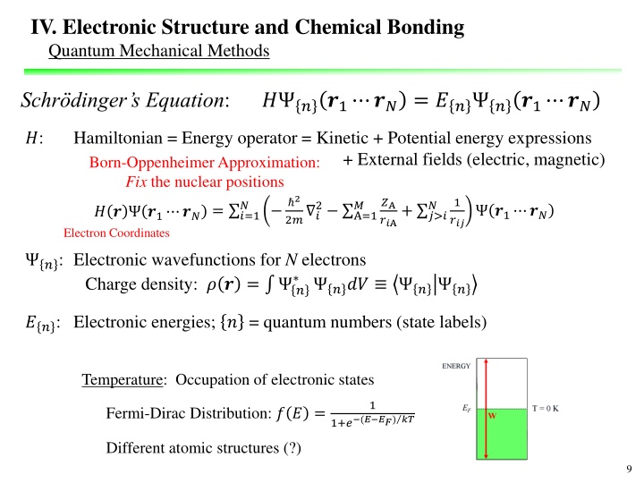 iv electronic structure and chemical bonding n.w