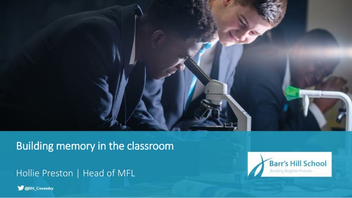 building memory in the classroom building memory n.w