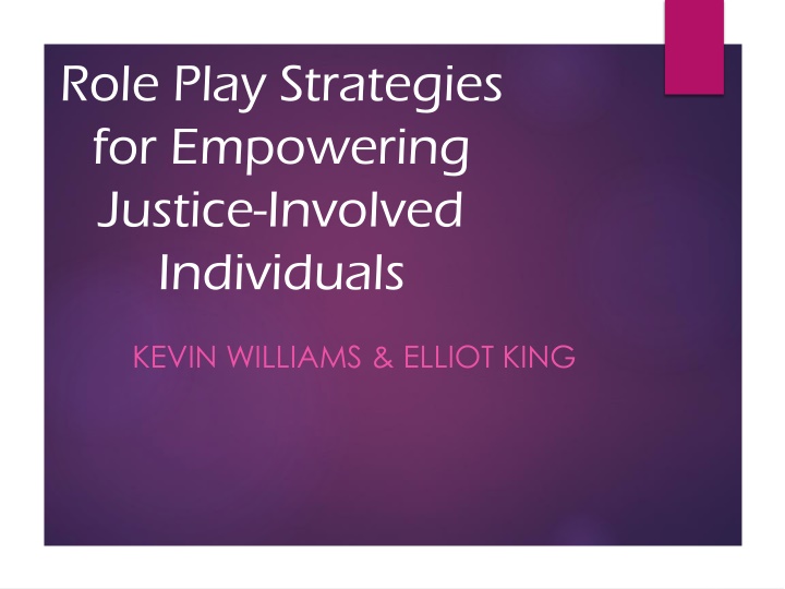 role play strategies for empowering justice n.w