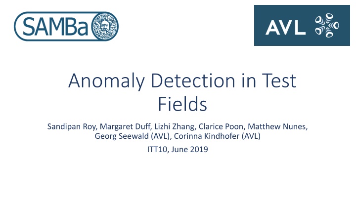 anomaly detection in test fields n.w