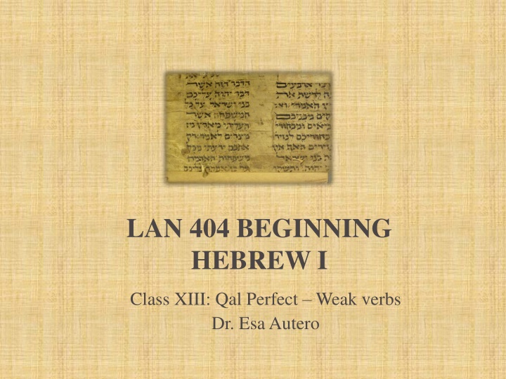 lan 404 beginning hebrew i n.w
