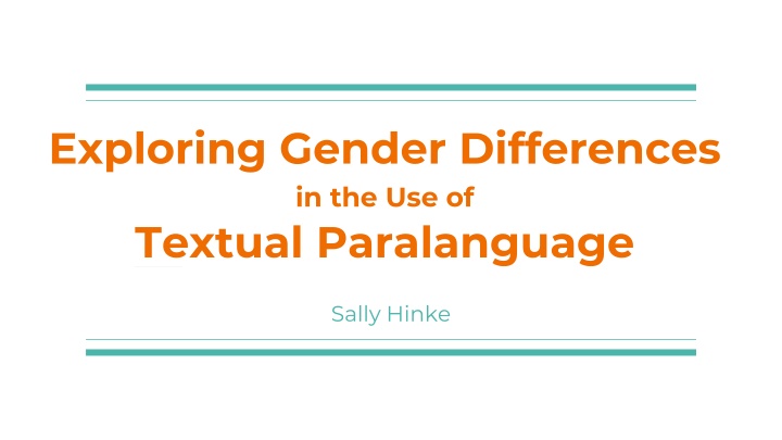 exploring gender differences n.w
