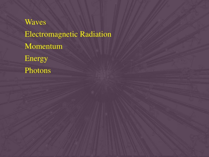 waves electromagnetic radiation momentum energy n.w