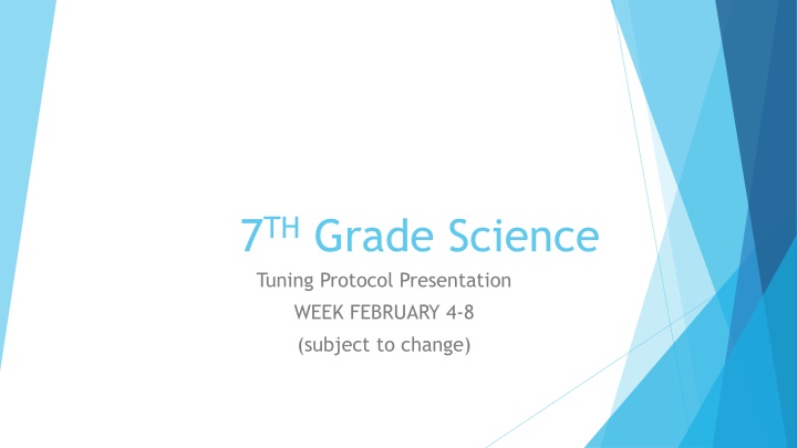 Grade 7 Science Curriculum Overview