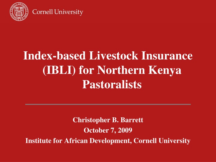 index based livestock insurance ibli for northern n.w