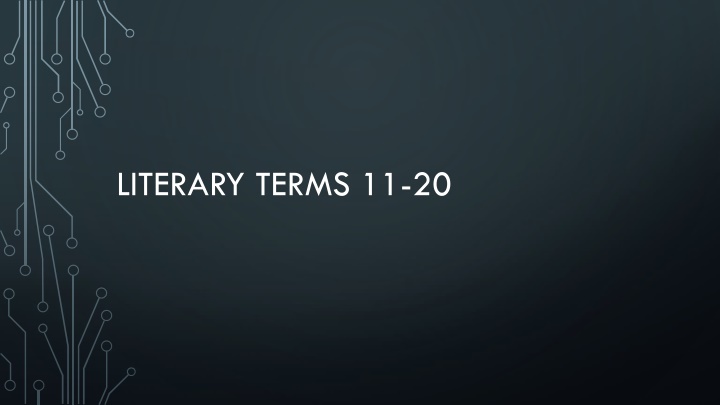literary terms 11 20 n.w