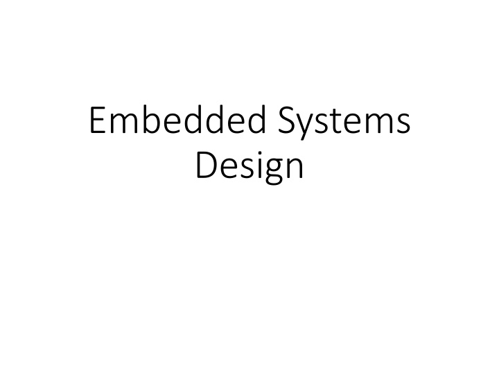 embedded systems design n.w