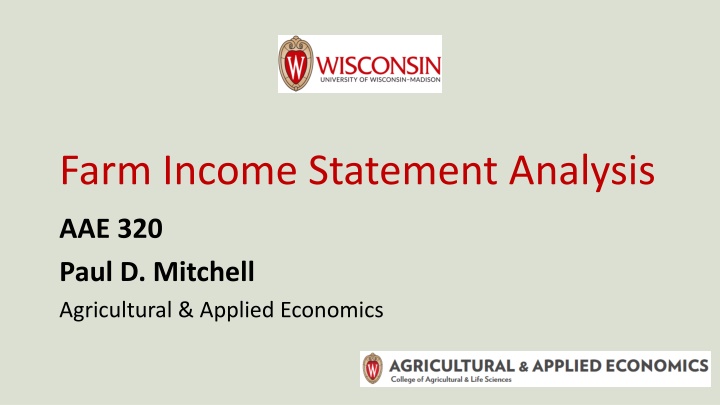 farm income statement analysis n.w