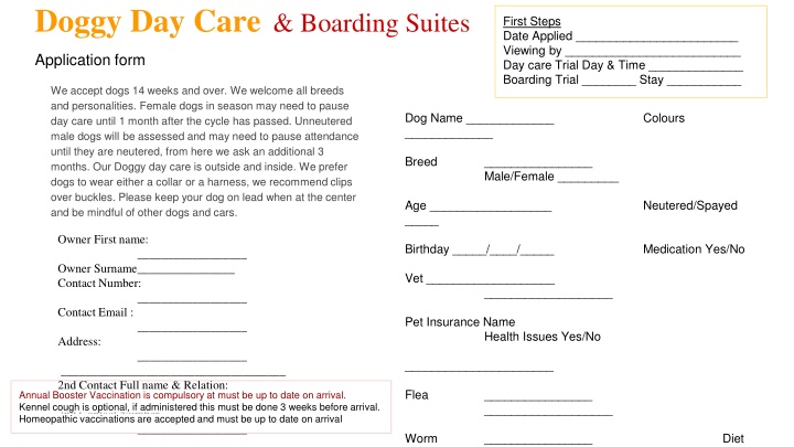 doggy day care boarding suites n.w