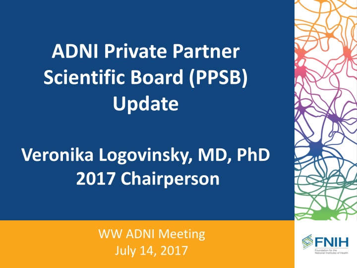 adni private partner scientific board ppsb update n.w