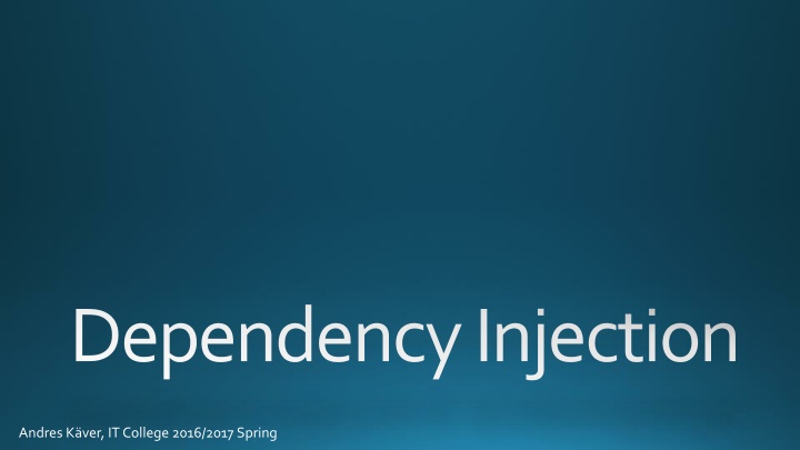 dependency injection n.w