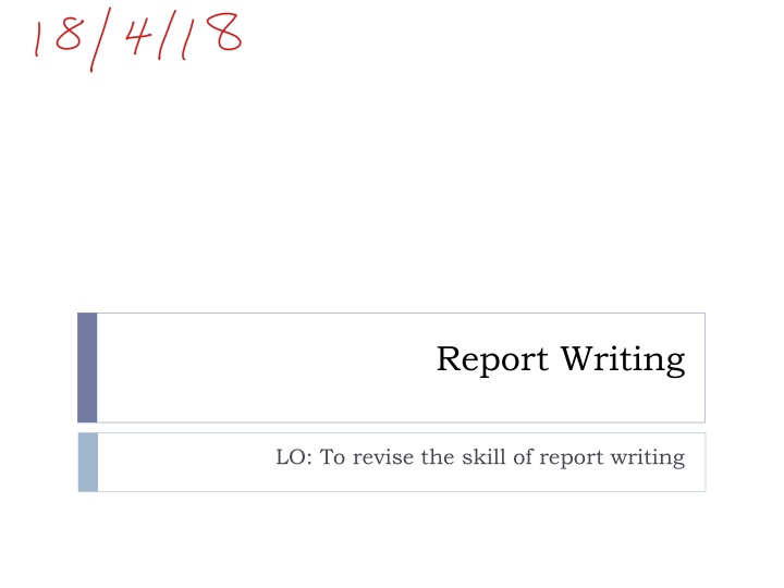 report writing n.w