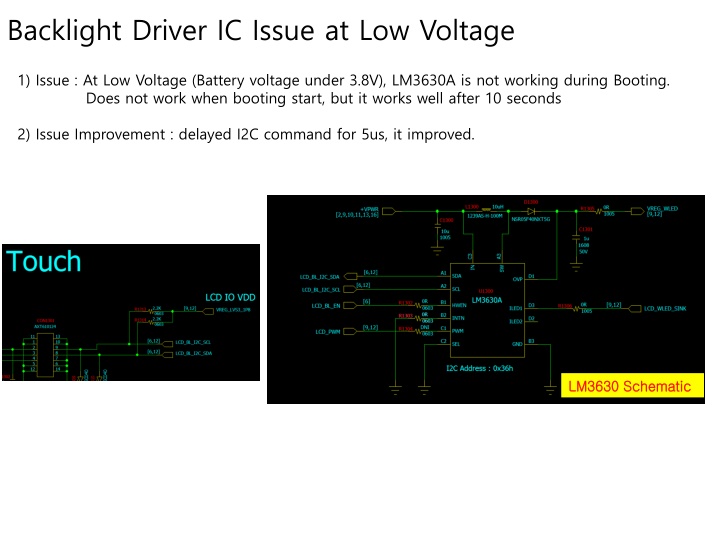 backlight driver ic issue at low voltage n.w
