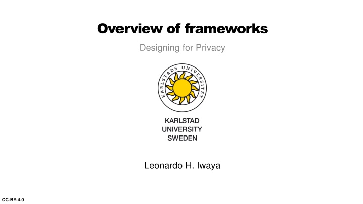 overview of frameworks n.w
