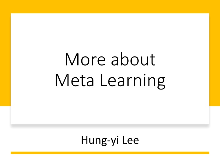 more about meta learning n.w