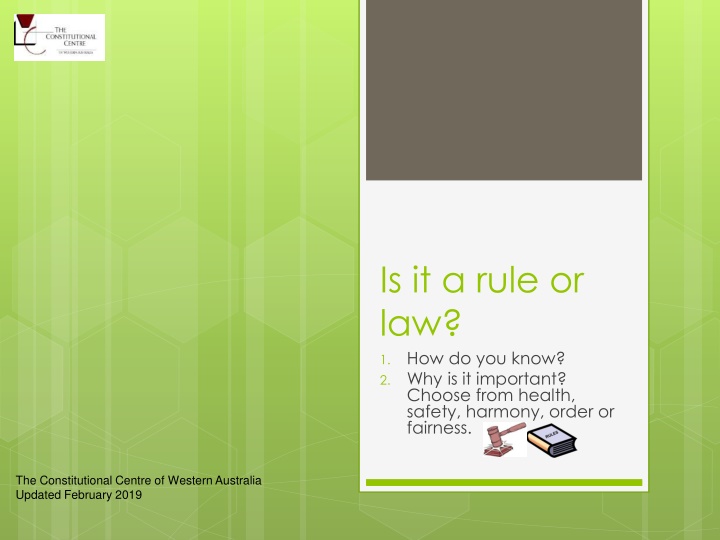 is it a rule or law how do you know n.w