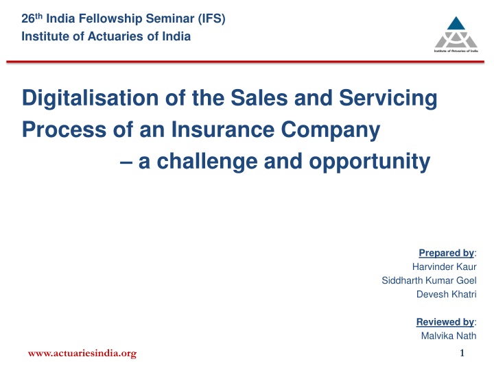 26 th india fellowship seminar ifs institute n.w