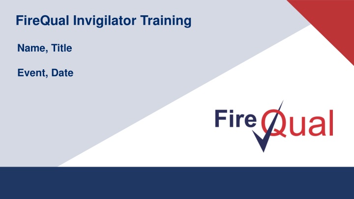 firequal invigilator training n.w