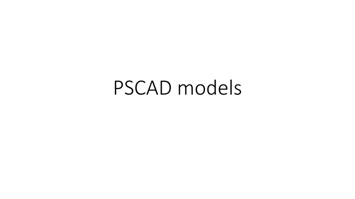 pscad models n.w