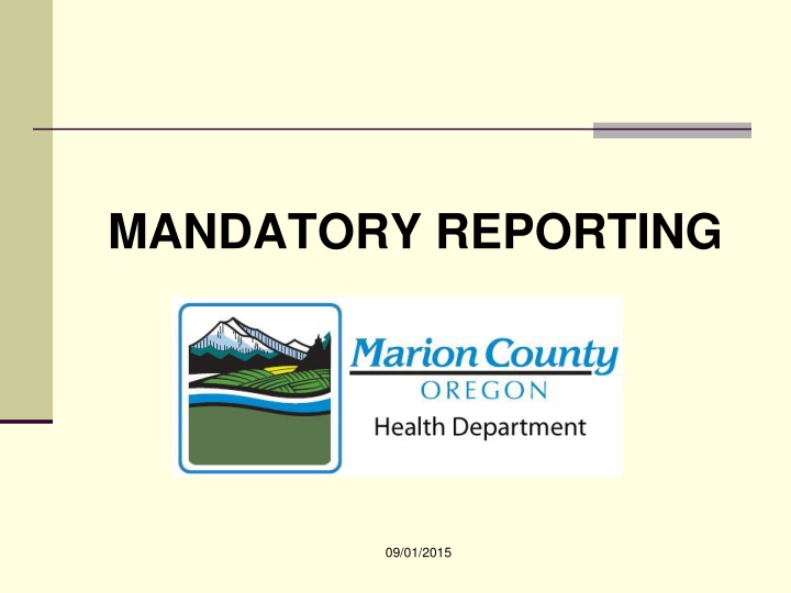 mandatory reporting n.w