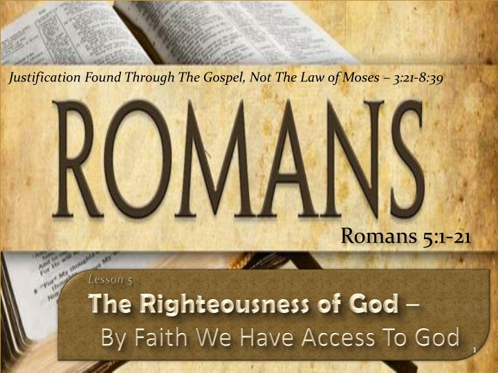 justification found through the gospel n.w