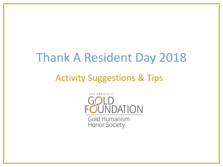 thank a resident day 2018 n.w