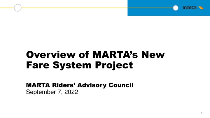 overview of marta s new fare system project n.w