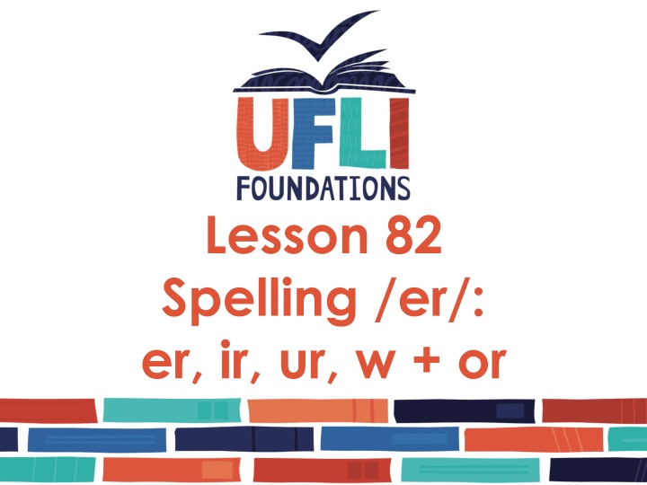 lesson 82 spelling er er ir ur w or n.w